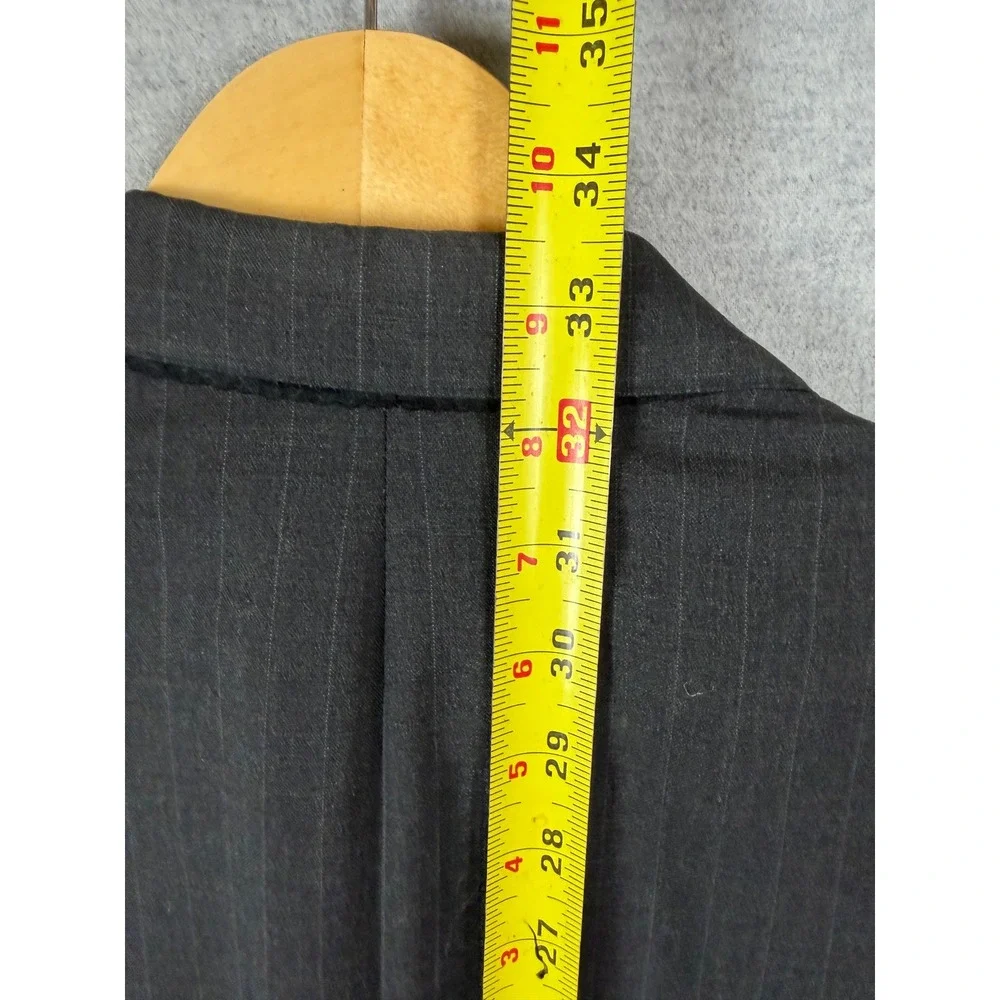 Brooks Brothers BrooksEase Grey Pinstripe Wool Blazer Sport‎ Coat 44 Long 44L